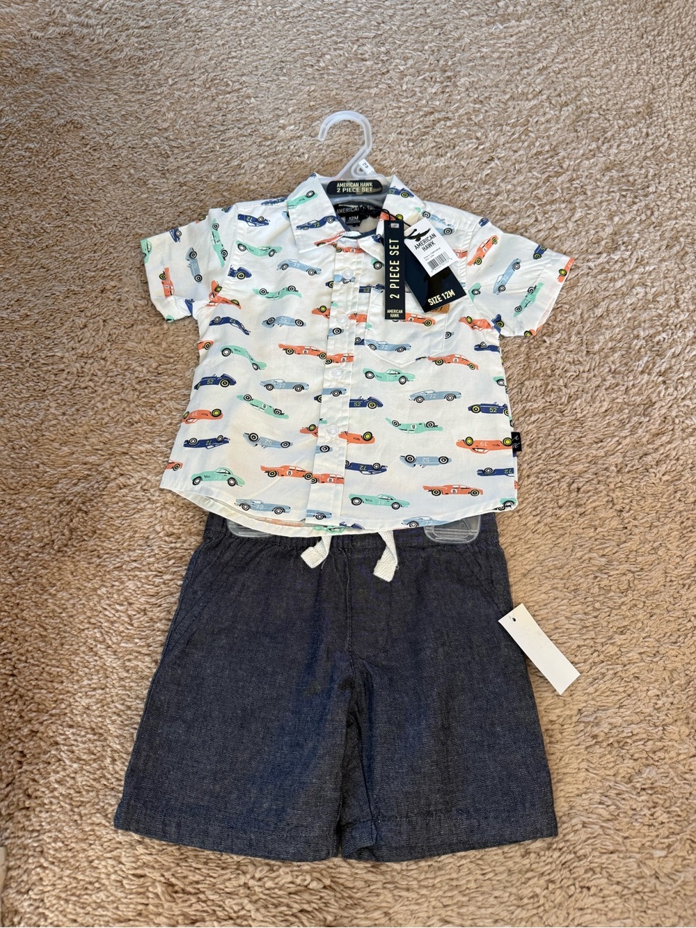 2-piece 12 Month Boy Outfit by American Hawk - NWT